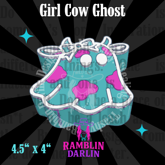 Girl Cow Ghost Mold