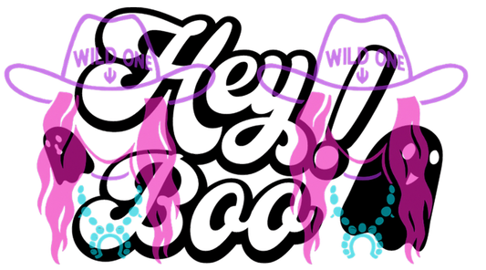 Hey Boo! PNG file For Thermal Labels (2.25" x 1.25")