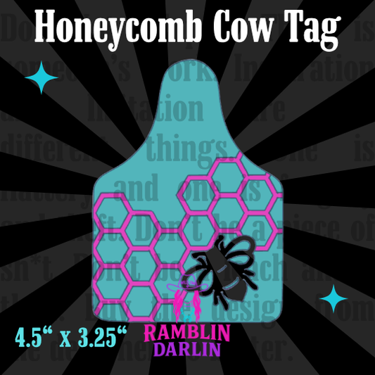 Honeycomb Cow Tag Mold