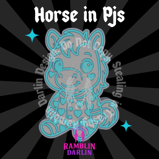 Horse in Pjs Mold