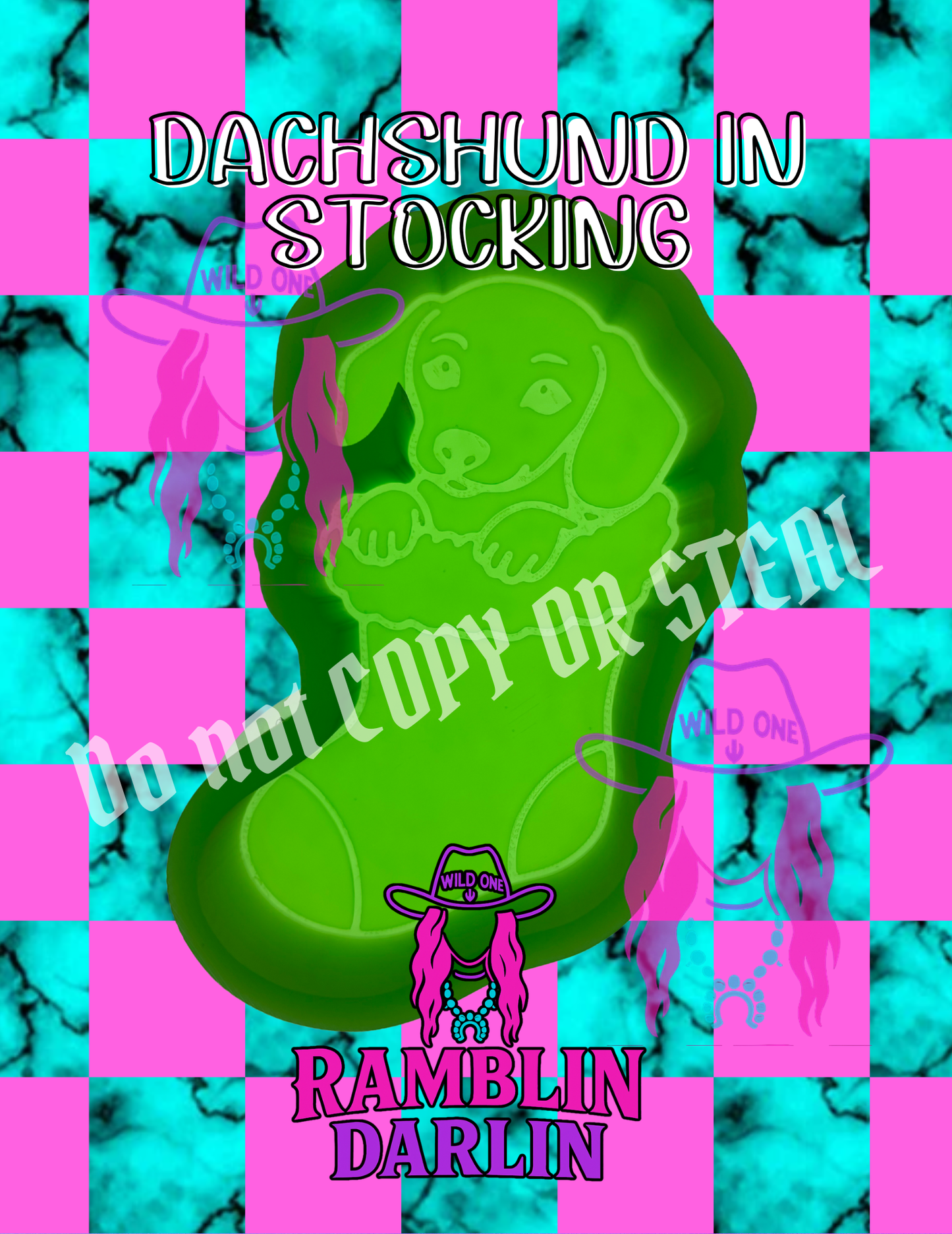 Dachshund In Stocking Mold