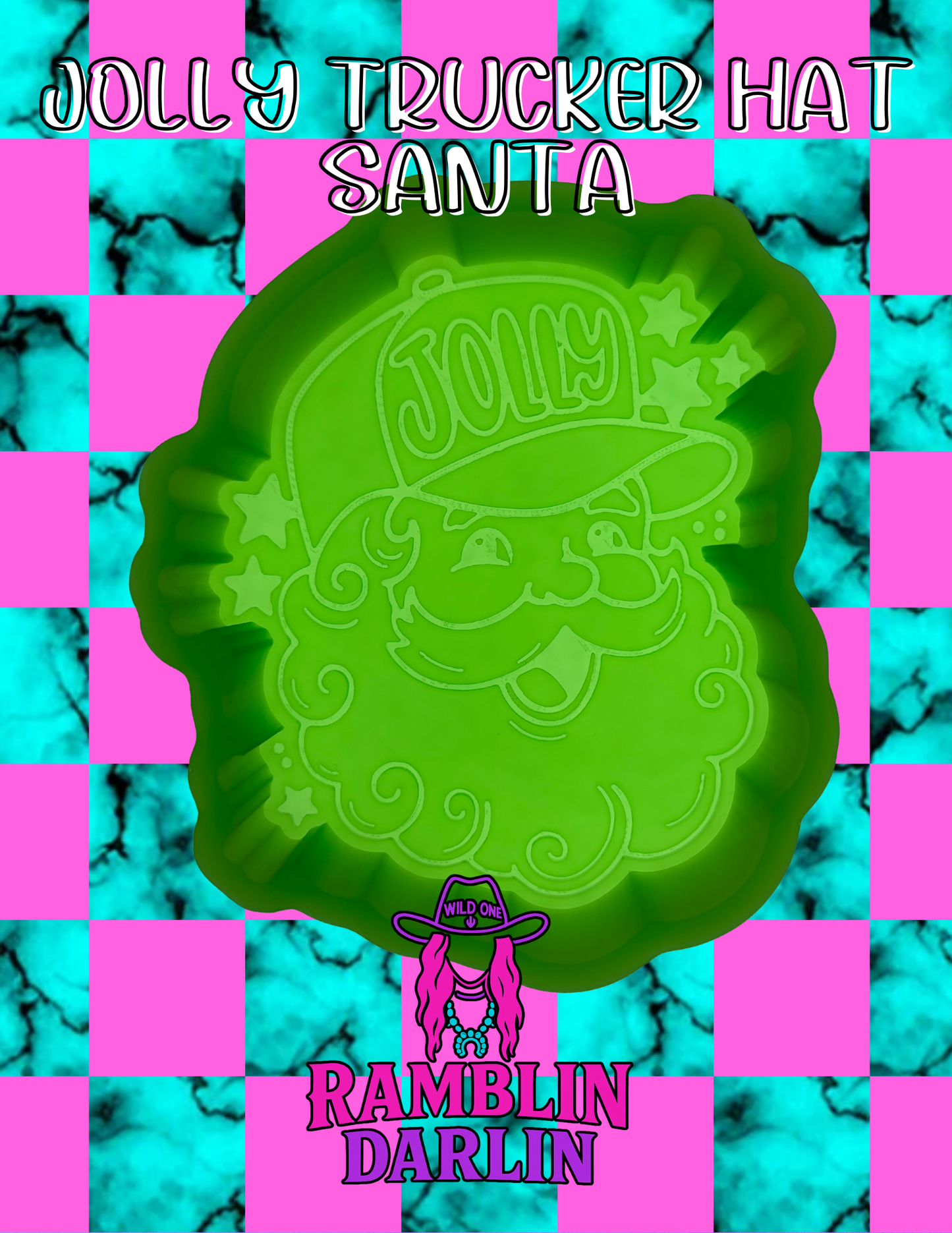 Jolly Trucker Hat Santa Mold