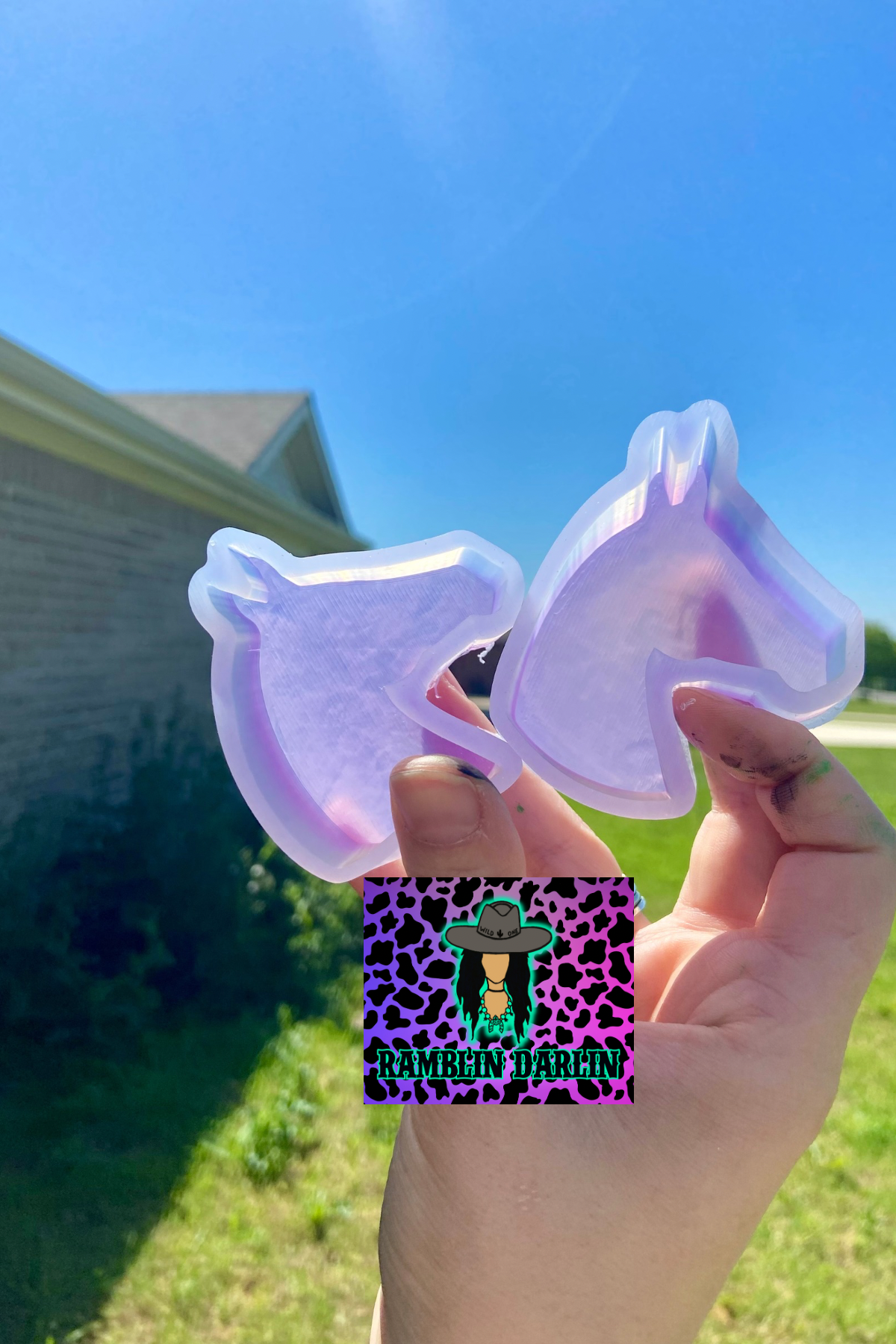 Plain Horse Head Vent Molds (2pk)