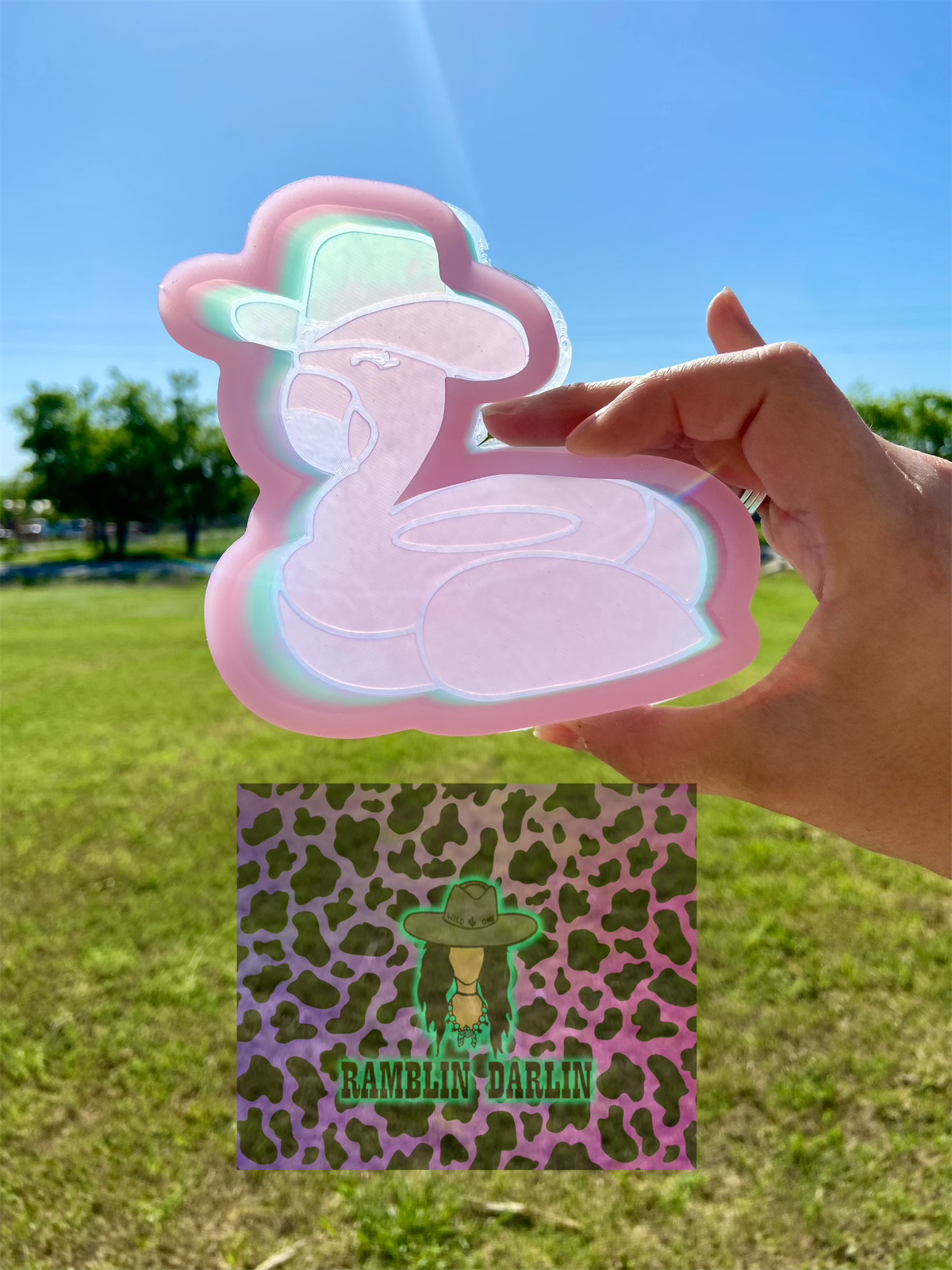 Cowboy Flamingo Float Mold©️