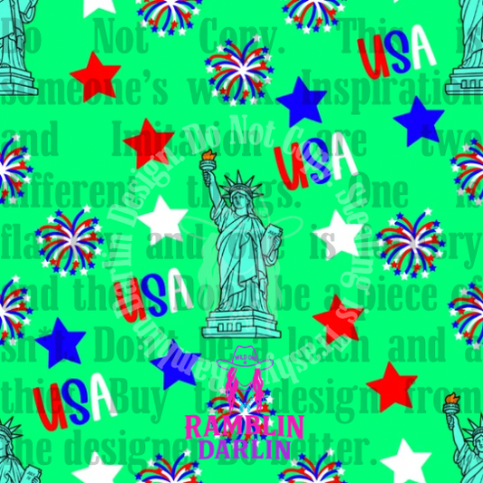 Fourth of July Seamless PNG file