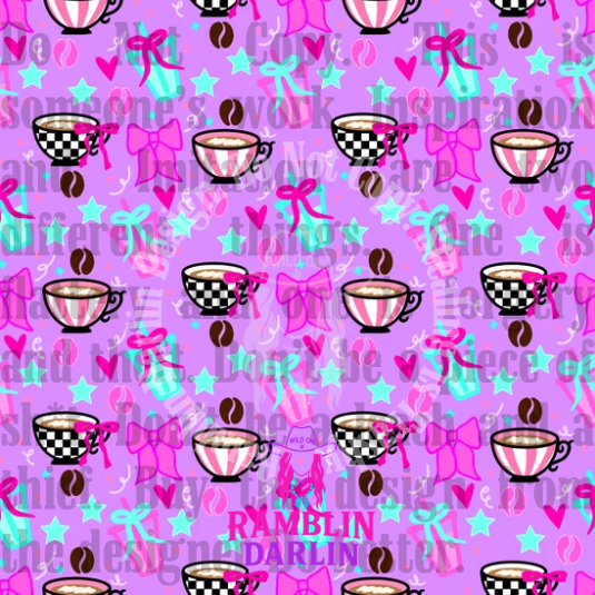 Coffee Seamless PNG file