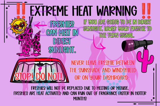 Extreme Heat Warning PNG file