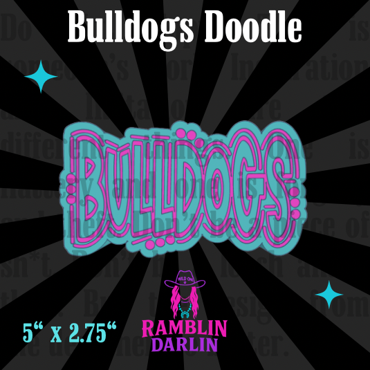 Bulldogs Doodle Mold