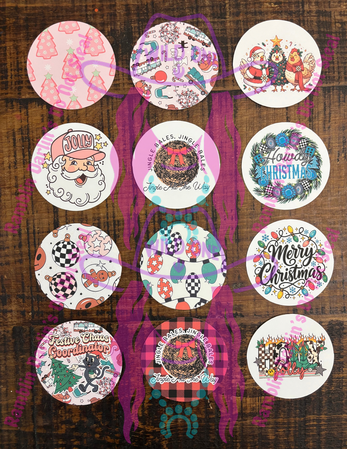 Round/Circle Cardstock Random (10pk)