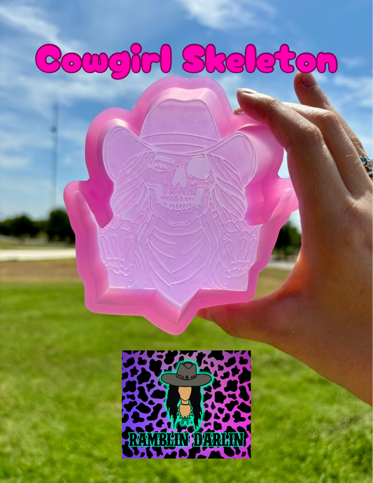 Cowgirl Skeleton Mold