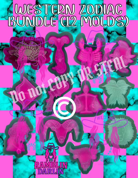 Western Zodiac Bundle Molds (12 molds)©️