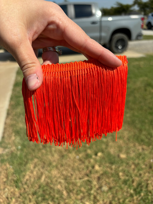 Dark Orange 4” Fringe