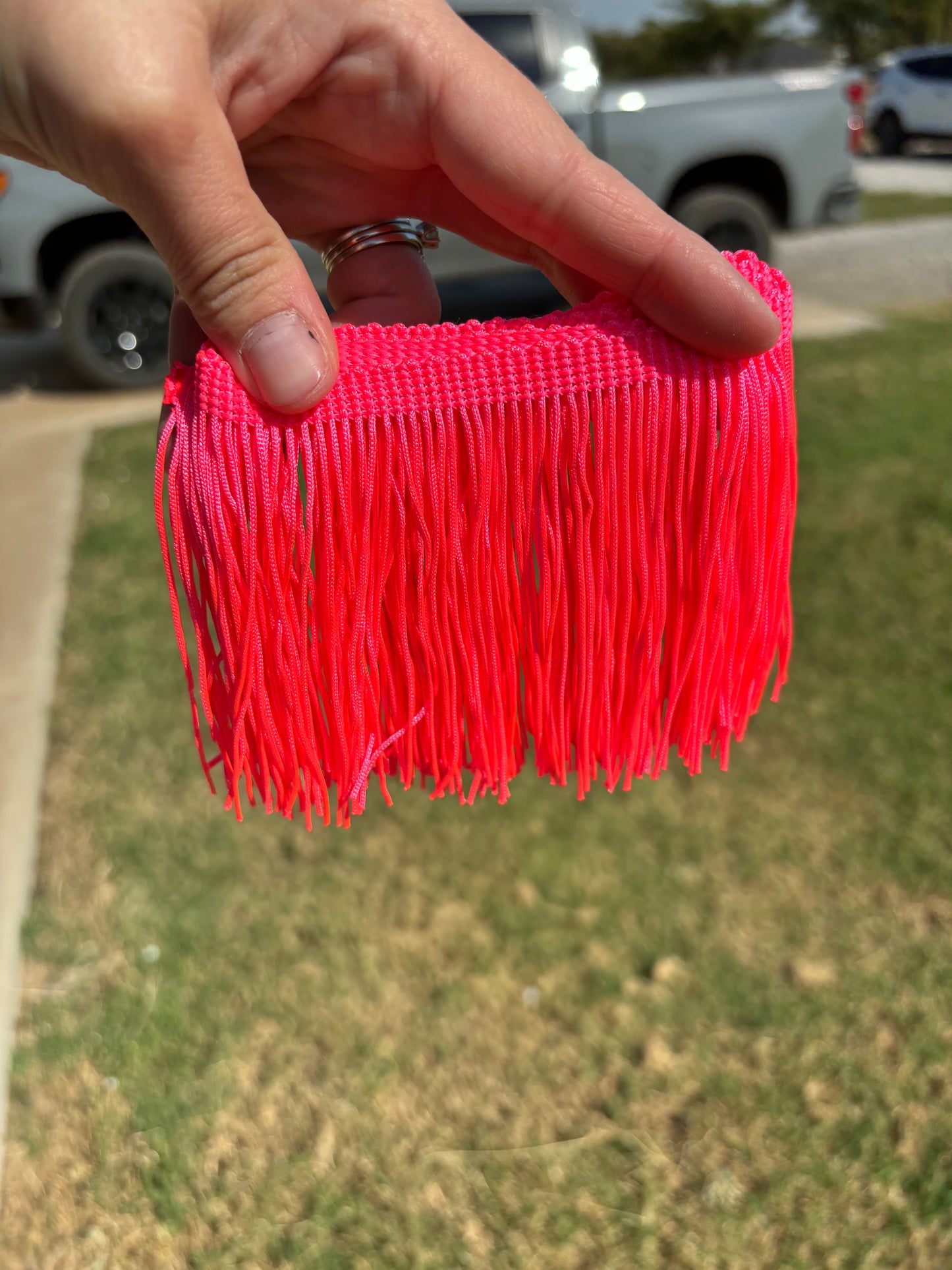 Hot Pink 4” Fringe