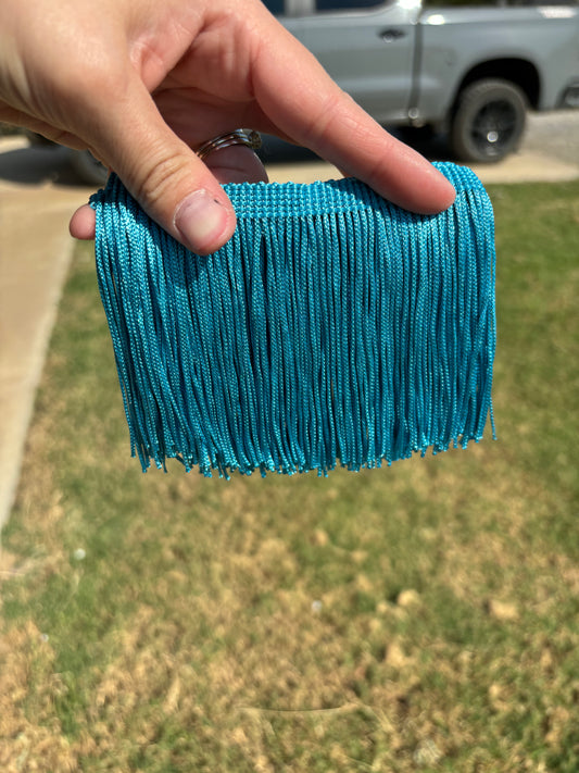 Teal 4” Fringe