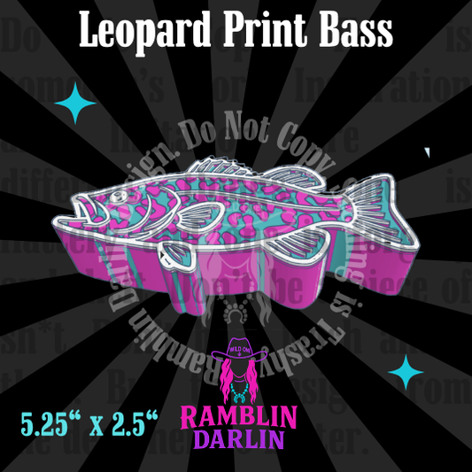 Leopard Print Bass Mold