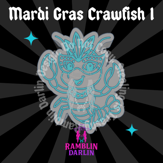 Mardi Gras Crawfish 1 Mold