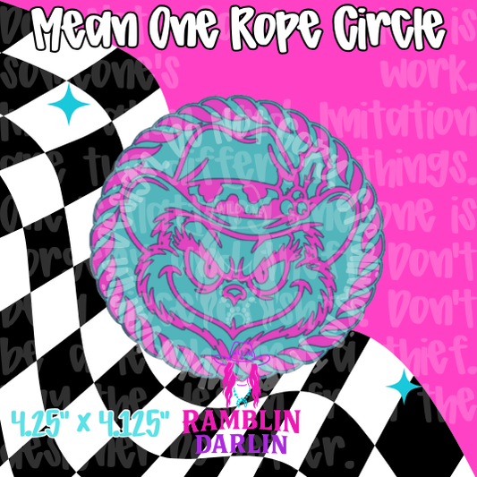 Mean One Rope Circle Mold