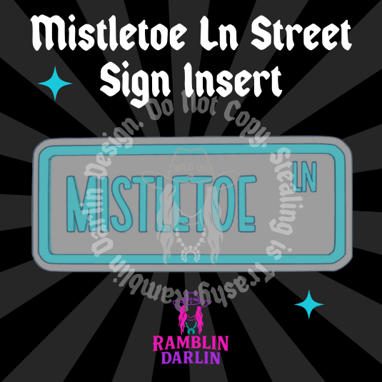 Street Sign Insert Mold