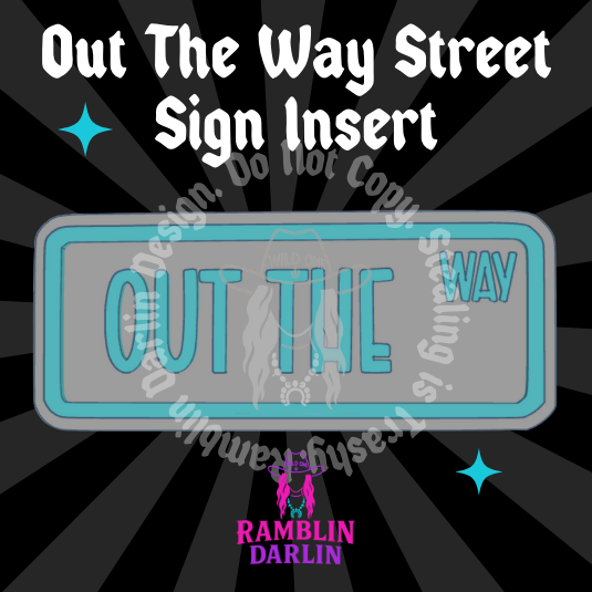 Street Sign Insert Mold