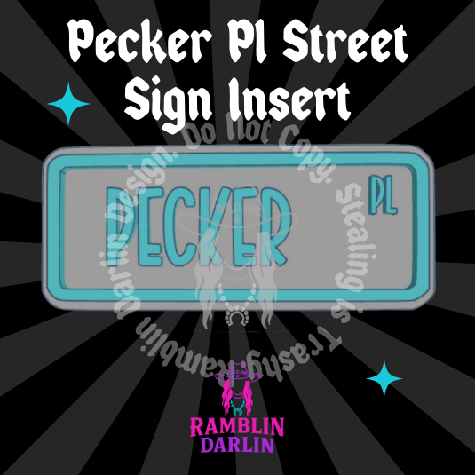 Street Sign Insert Mold