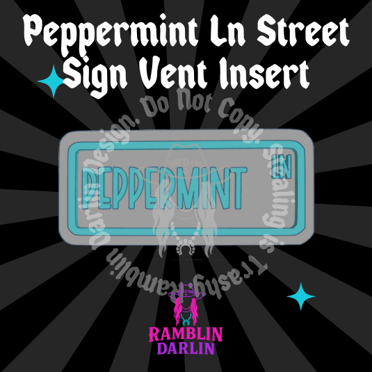 Street Sign Vent Insert Molds (2pk)