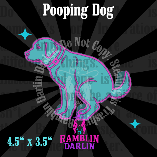 Dog Pooping Mold