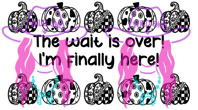 Pumpkins PNG file For Thermal Labels (2.25" x 1.25")