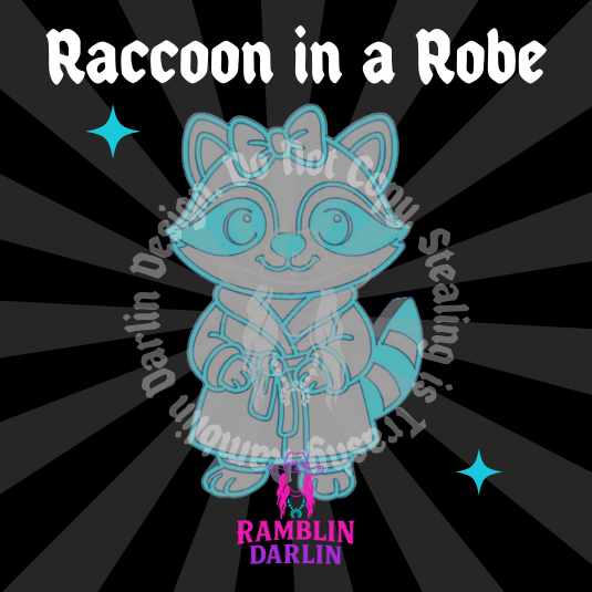 Raccoon in a Robe Mold