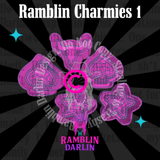 Ramblin Charmies 1 Molds (5 pk)©️