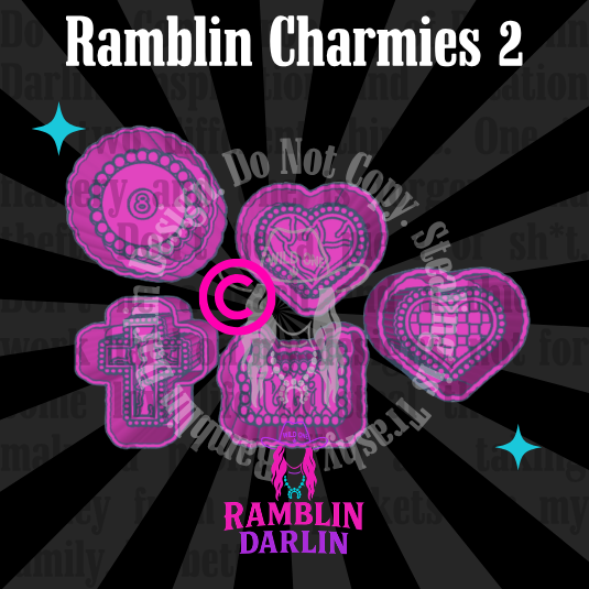 Ramblin Charmies 2 Molds (5 pk)©️