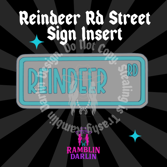 Street Sign Insert Mold