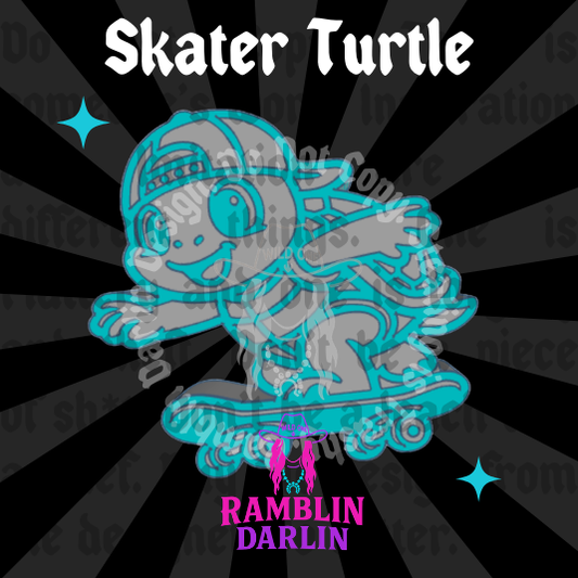 Skater Turtle Mold