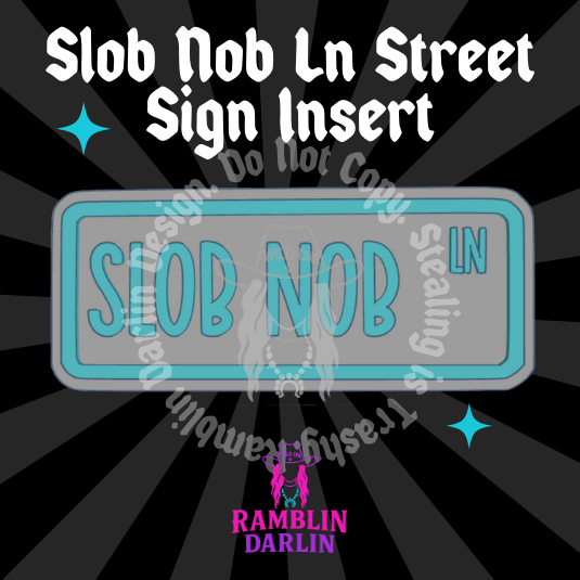 Street Sign Insert Mold