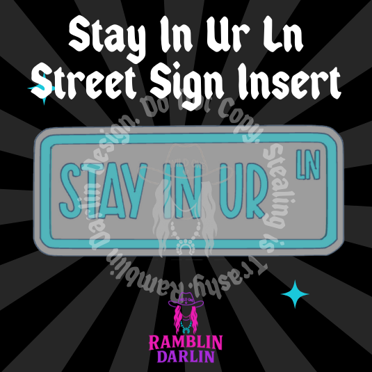 Street Sign Insert Mold