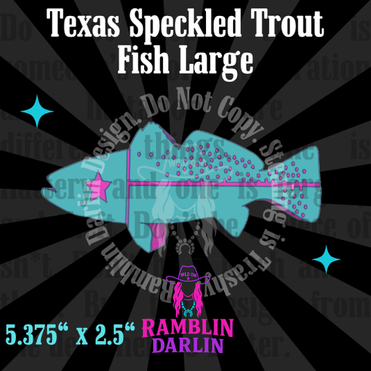 Texas Speckled Trout Large Mold