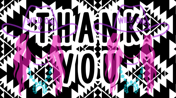 Thank You Aztec Print 2.25"x 1.25" Thermal Label (qty 100)
