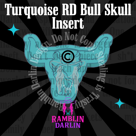 RAMBLIN Bull Skull Insert Mold ©️