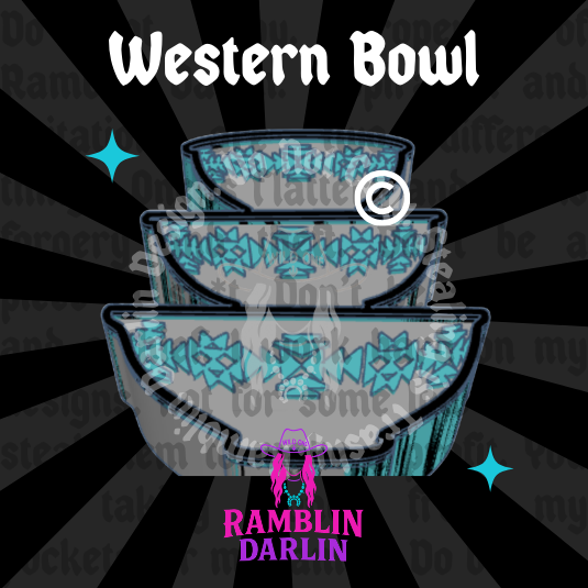 Western Bowl Stack Mold ©️