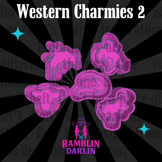 Western Charmies 2 Molds (5 pk)