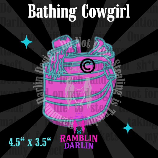 Bathing Cowgirl Mold©️