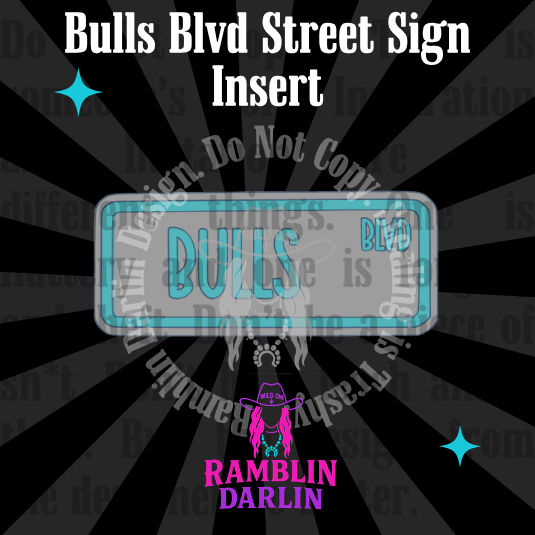 Street Sign Insert Mold