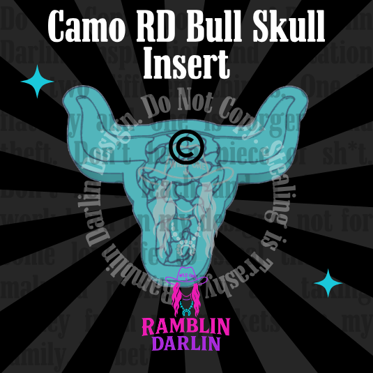 RAMBLIN Bull Skull Insert Mold ©️