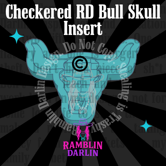 RAMBLIN Bull Skull Insert Mold ©️