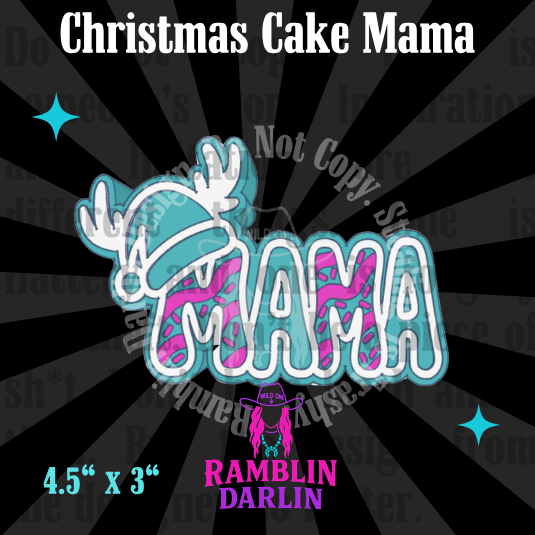 Christmas Cake Mama Mold