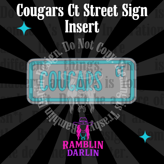 Street Sign Insert Mold