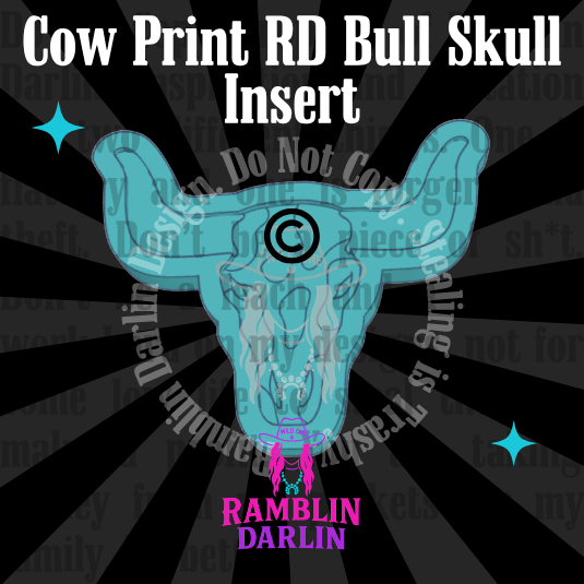 RAMBLIN Bull Skull Insert Mold ©️