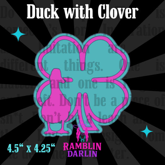 Duck with Clover Mold