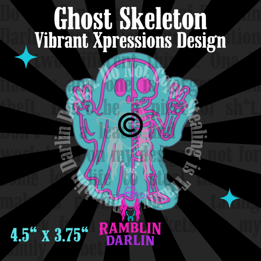 Ghost Skeleton Mold©️