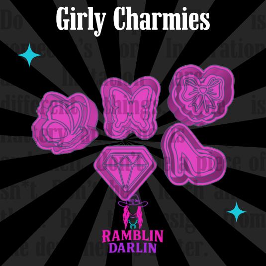 Girly Charmies 3 Molds (5 pk)
