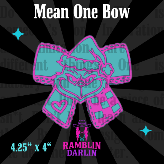 Mean One Bow Mold